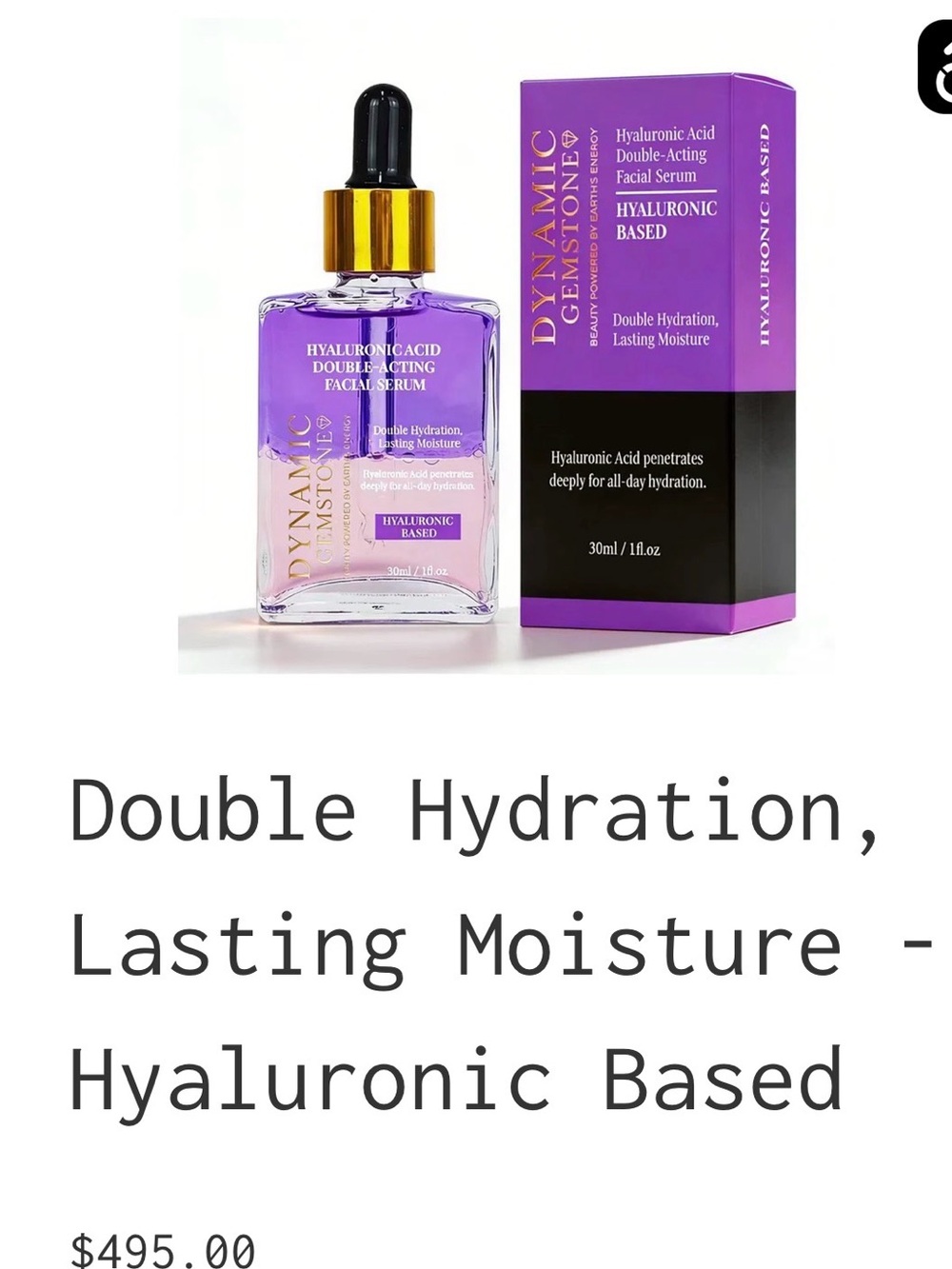 Hyaluronic Facial Serum - Purple